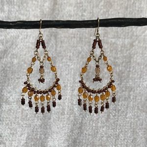 Topaz Bead Chandeliers